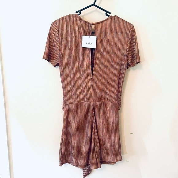 NWT ZARA Striped Multicolor Playsuit – Size S - Jumpsuit/Romper/Bodysuit - Picture 4 of 7